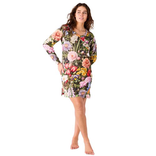 Kip&Co Cottage Garden Eden Organic Cotton Long Sleeve Nightie